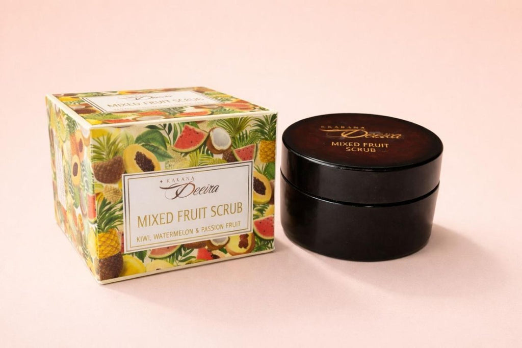 Sattvya Mixed Fruit Scrub for Brightening Even Skin Tone Glow 50g