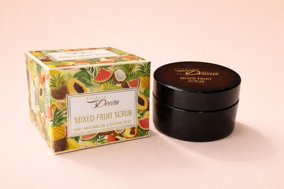 Sattvya Mixed Fruit Scrub for Brightening Even Skin Tone Glow 50g