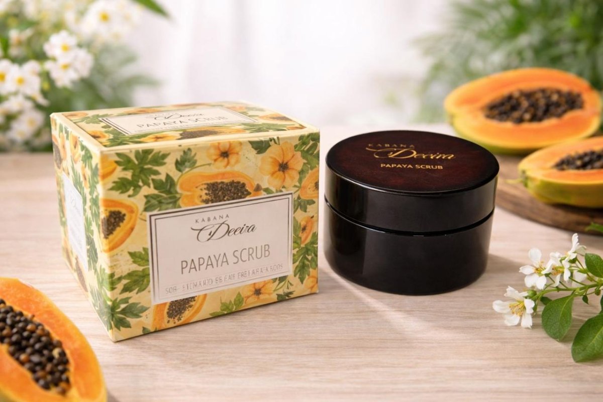 Sattvya Papaya Scrub for Tan Removal De-Tanning Face Scrub 50g