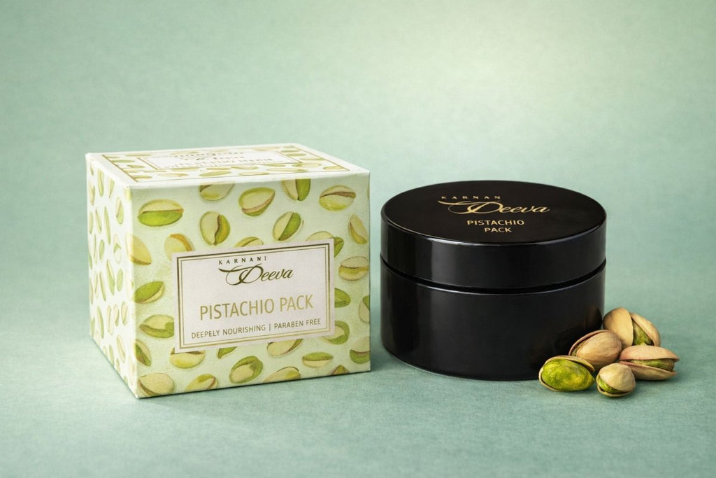Sattvya Pistachio Face Pack for Dry Sensitive Skin Glow 50g