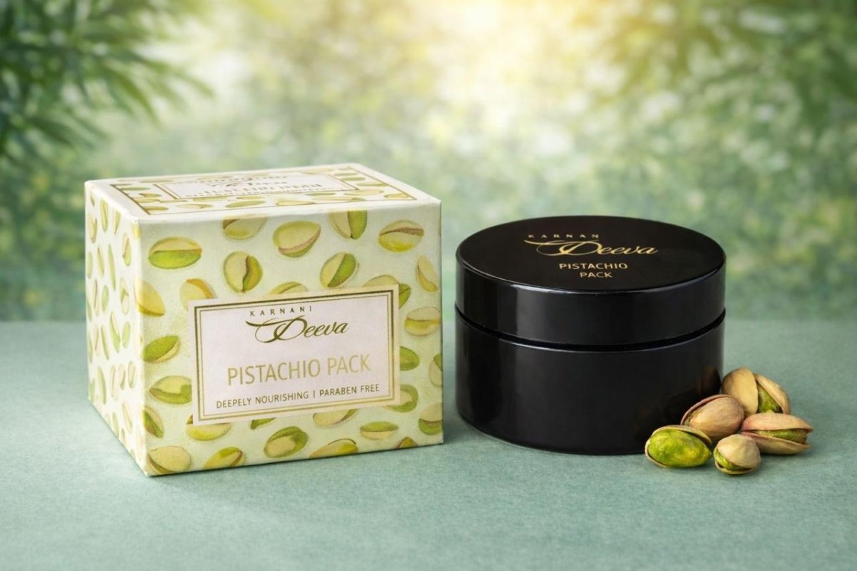 Sattvya Pistachio Face Pack for Dry Sensitive Skin Glow 50g
