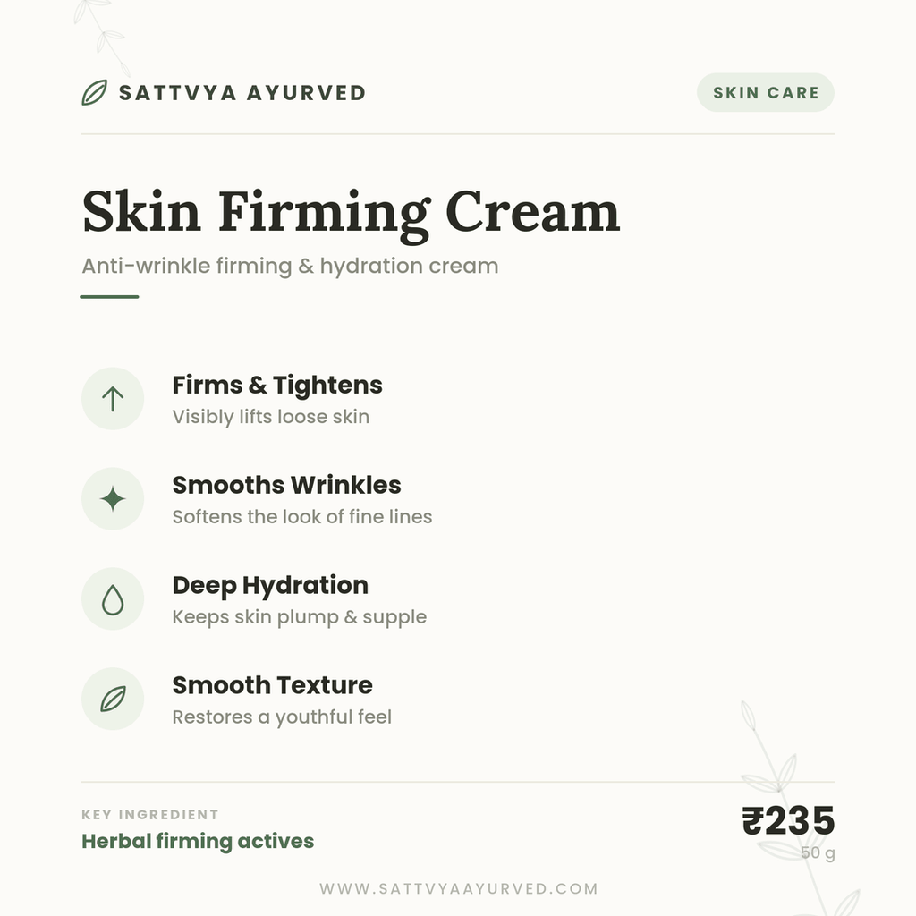 Sattvya Skin Firming Cream for Wrinkles Anti-Aging Hydration 50g