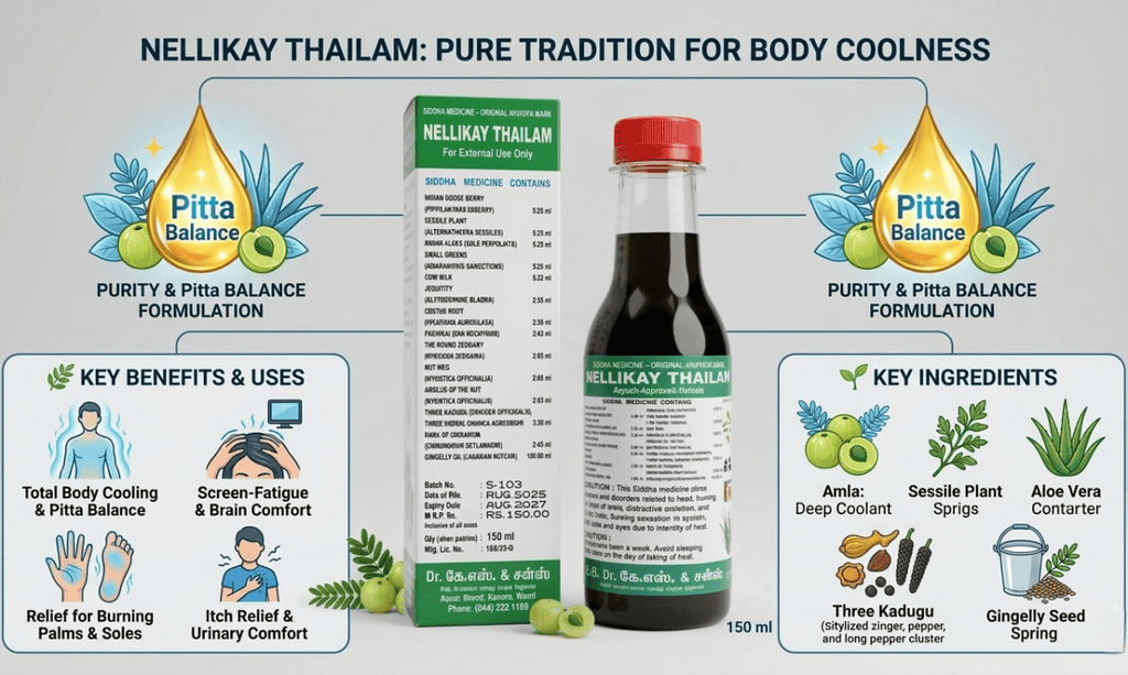 Sattvya Nellikay Thailam Indian Gooseberry Amla Hair Oil 150ml
