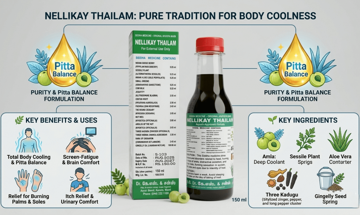 Sattvya Nellikay Thailam Indian Gooseberry Amla Hair Oil 150ml