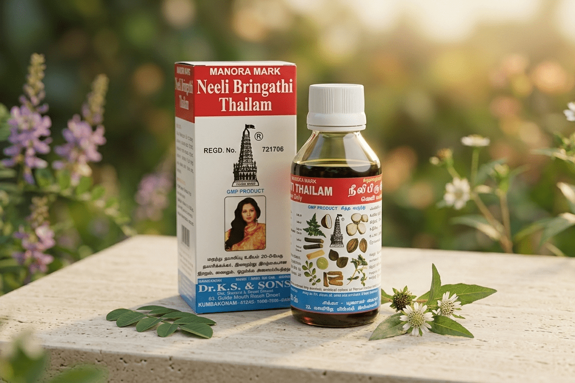 Sattvya Neeli Bhringathi Thailam Traditional Siddha Hair Oil 120ml for Hair Fall
