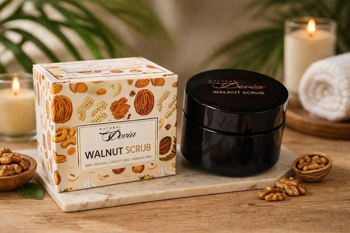 Sattvya Walnut Scrub for Oily Skin Blackheads Deep Cleansing 50g